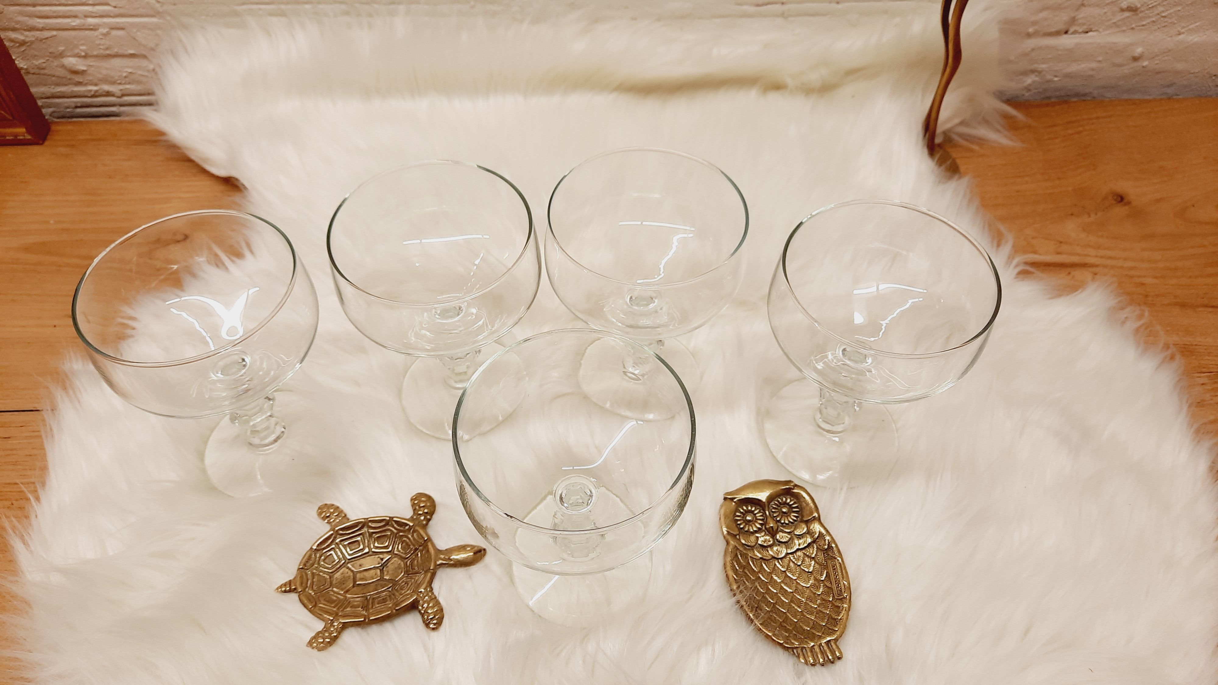 Set 5 coupes à champagne