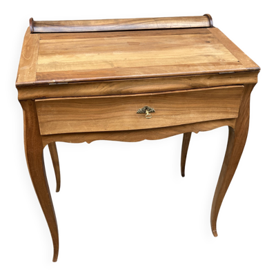 Bureau scriban bonheur du jour noyer 1920s scriban à système