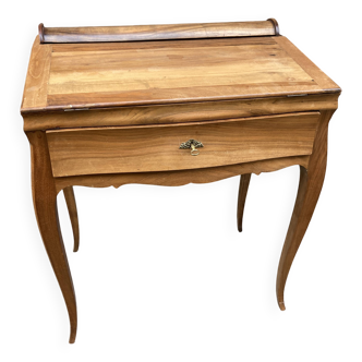 Bureau scriban bonheur du jour noyer 1920s scriban à système