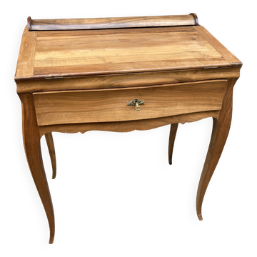 Bureau scriban bonheur du jour noyer 1920s scriban à système
