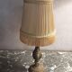 Bronze foot bedside lamp - old
