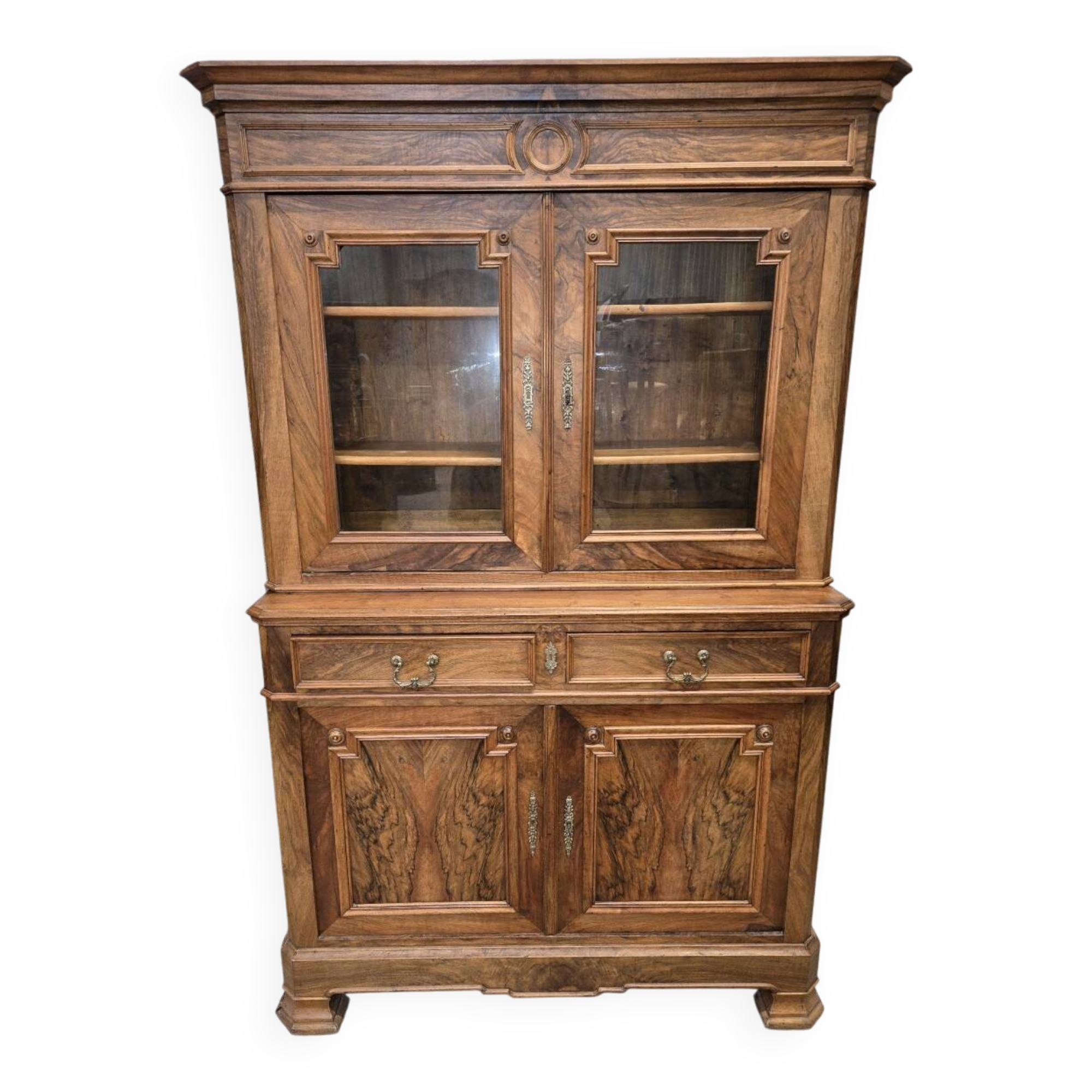 buffet bibliothèque époque Louis Philippe en noyer