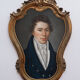 Portrait d'homme pastel 1818 dans cadre or