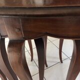 3 old pull-out tables in mahogan