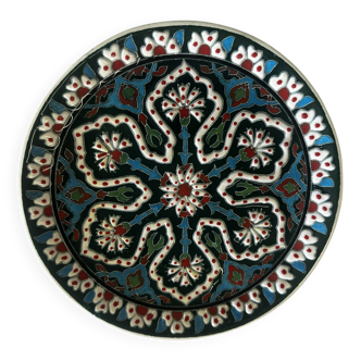 Kuthaya Decorative Plate Turkish Ceramic Handmade Diameter 23 cm