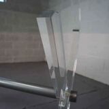 Vintage acrylic and glass dining table