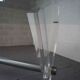 Vintage acrylic and glass dining table