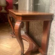 Art Nouveau Italian Wooden Console Table