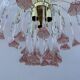 Lustrous rose Murano glass from the 1980s.
