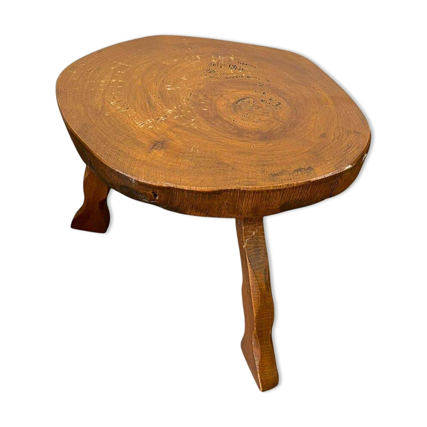 Vintage wooden side table/pedestal for plants