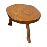 Table d'appoint/piédestal vintage en bois pour plantes