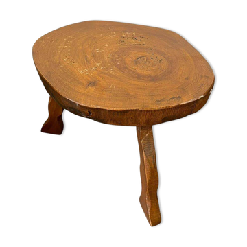 Table d'appoint/piédestal vintage en bois pour plantes