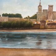 The Avignon Bridge, signed L. Baudoin, 1971