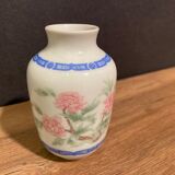 Miniature porcelain vase with floral decoration, Rose family