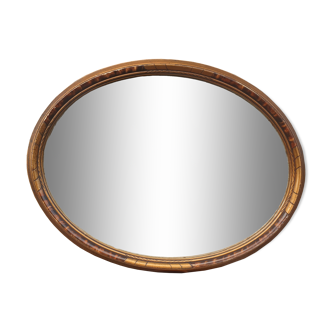 Art Deco scale oval mirror
