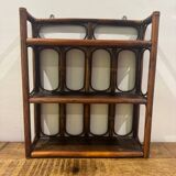 Vintage rattan wall shelf