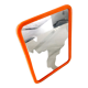 1970s vintage pop table mirror