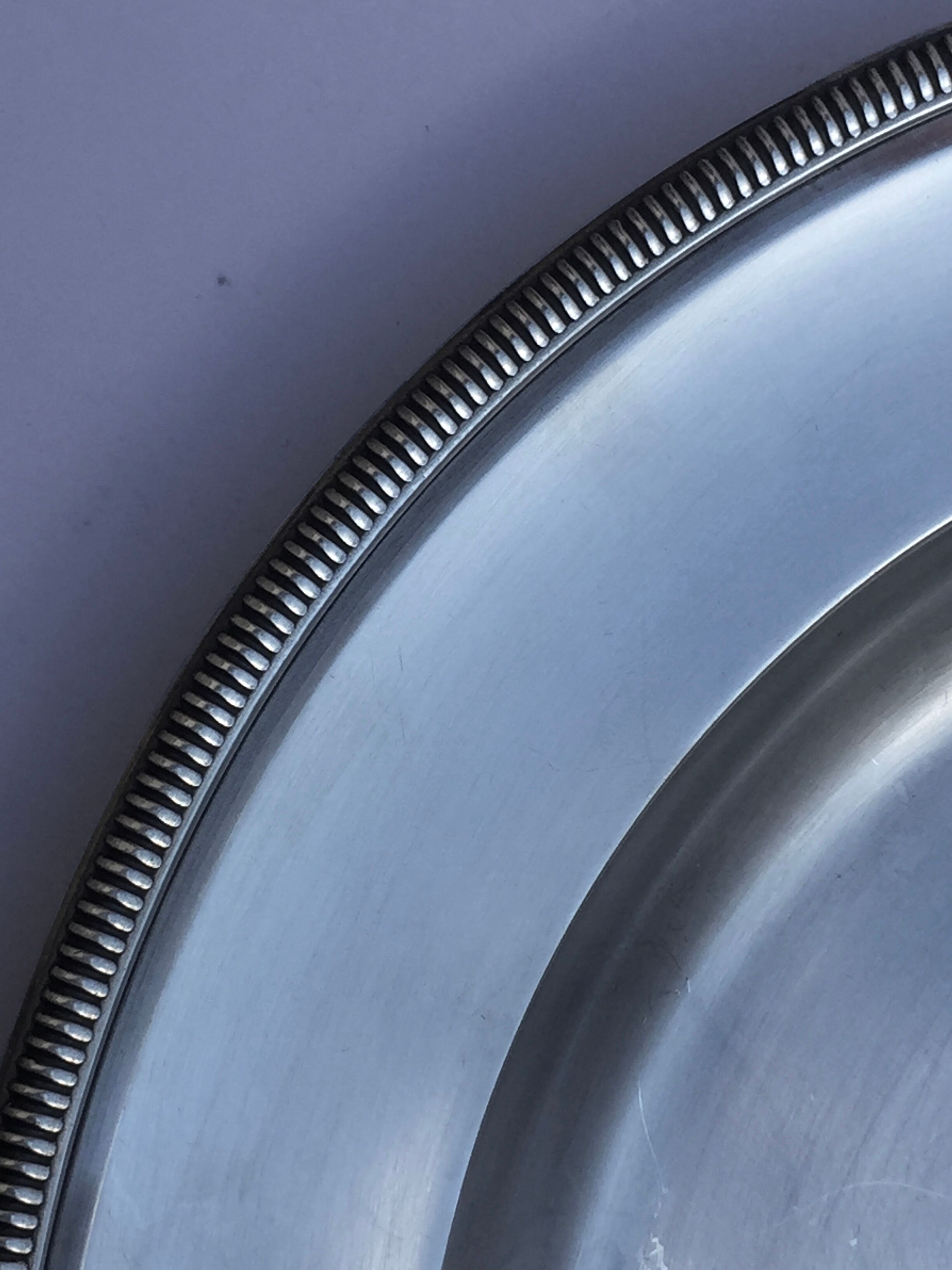 Set of 2 silver trays