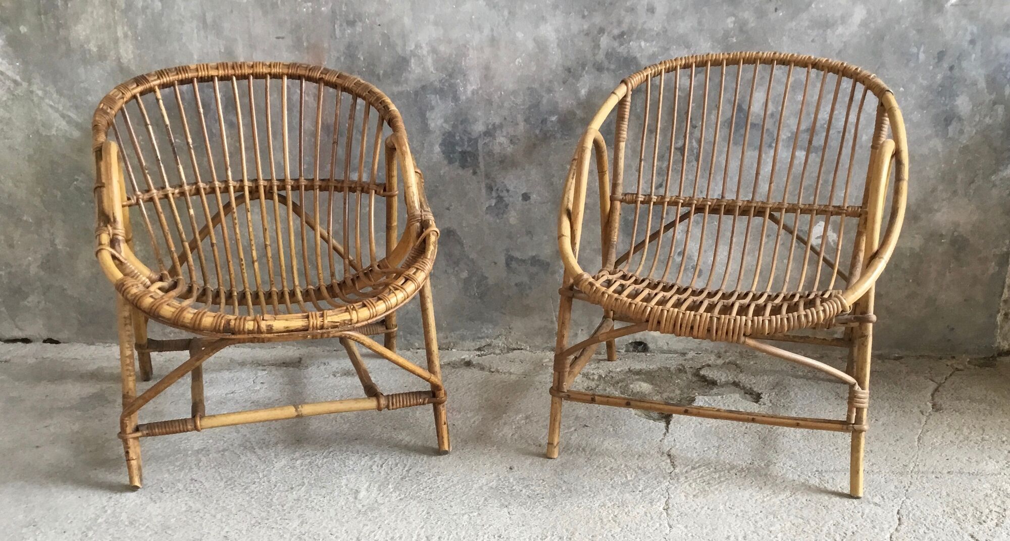 Pair of armrests with armrests vintage 1960