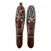 Set of 60 cm Fang African masks – ethnic wall decoration
