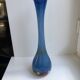 Colorful blue Murano blown glass vase 60s-70s