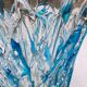 Vase bleu et transparent Costantini années 80 Murano