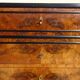 Napoleon III chest of drawers in walnut and burl walnut