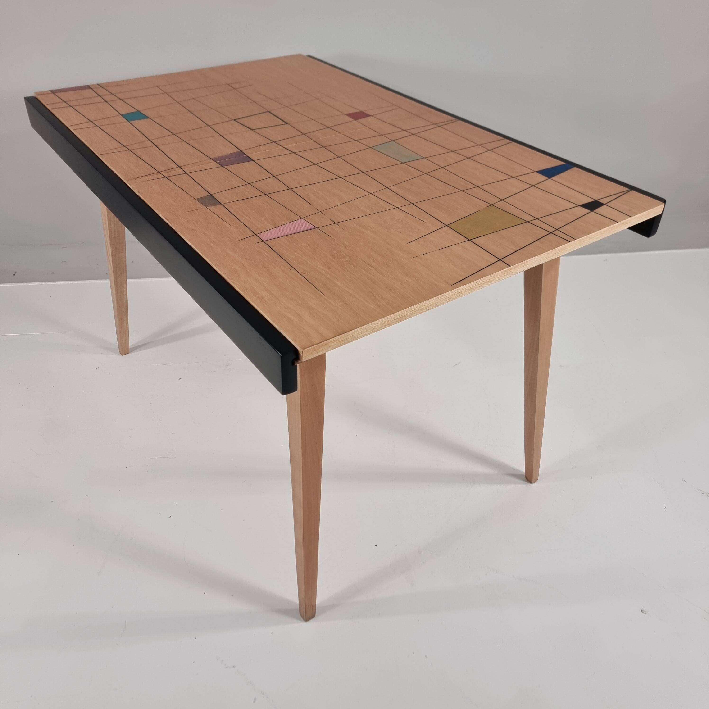 Table vintage en frêne, années 1970