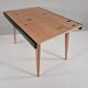 Table vintage en frêne, années 1970