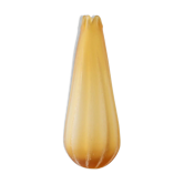 Grand vase vintage en verre de Murano - Italie années 1960 - vase à fleurs jaune orange, forme organique - décoration rétro élégante, idée cadeau pour elle