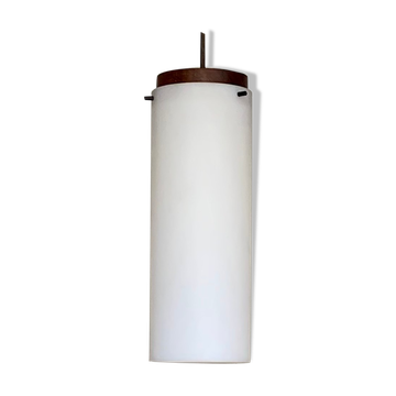 Vintage teak pendant lamp and acrylic glass