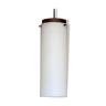 Vintage teak pendant lamp and acrylic glass