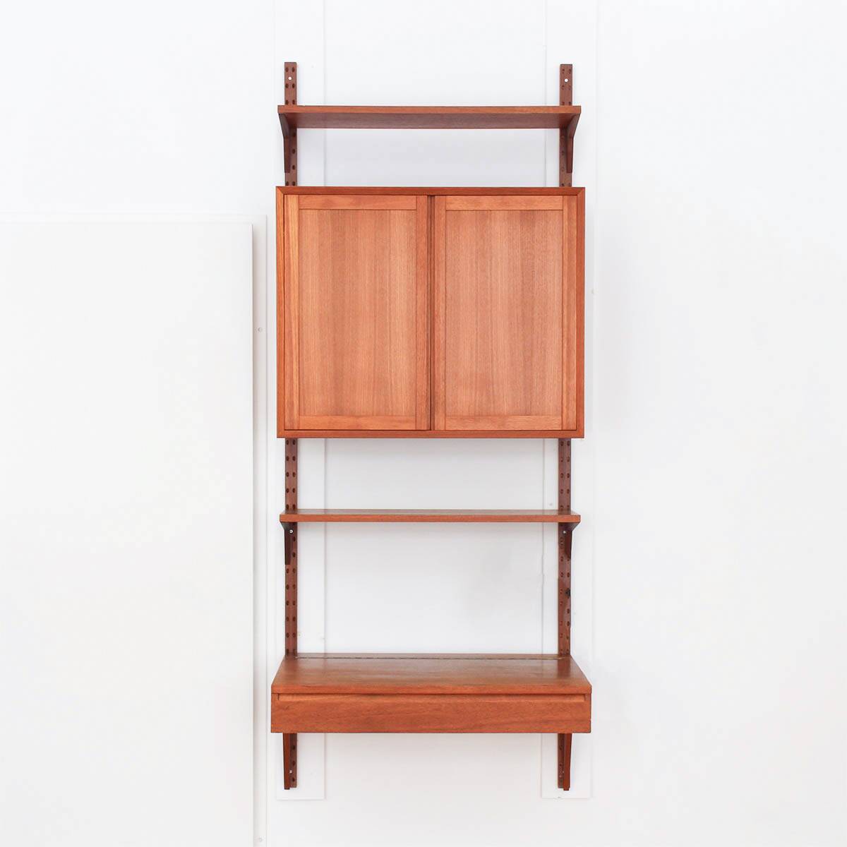 Danish teak wall unit by Poul Cadovius for CADO