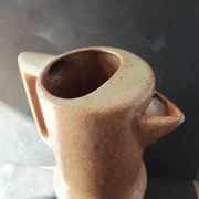 Pichet vintage en céramique mouchetée, années 1970