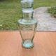 Carafe en verre moulé épais