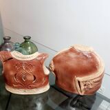 Set of 2 oriental ceramic pots