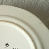 Flat plate in faience hb quimper pink*