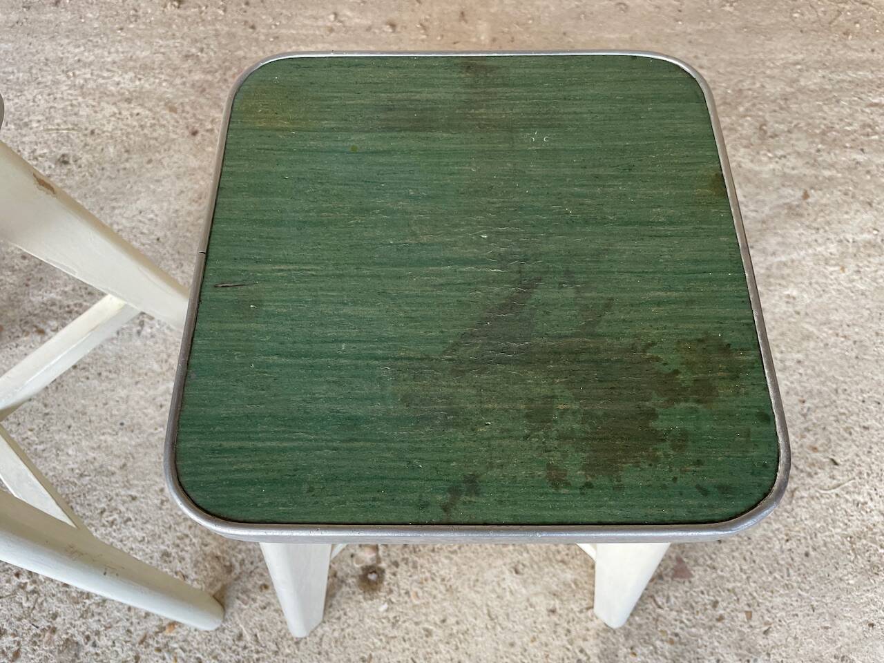 Vintage wooden stool, circa 1950's