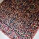 Handmade antique Persian Kerman rug 4.2' x 6.10' (128cm x 211cm) 1920s - 1B778