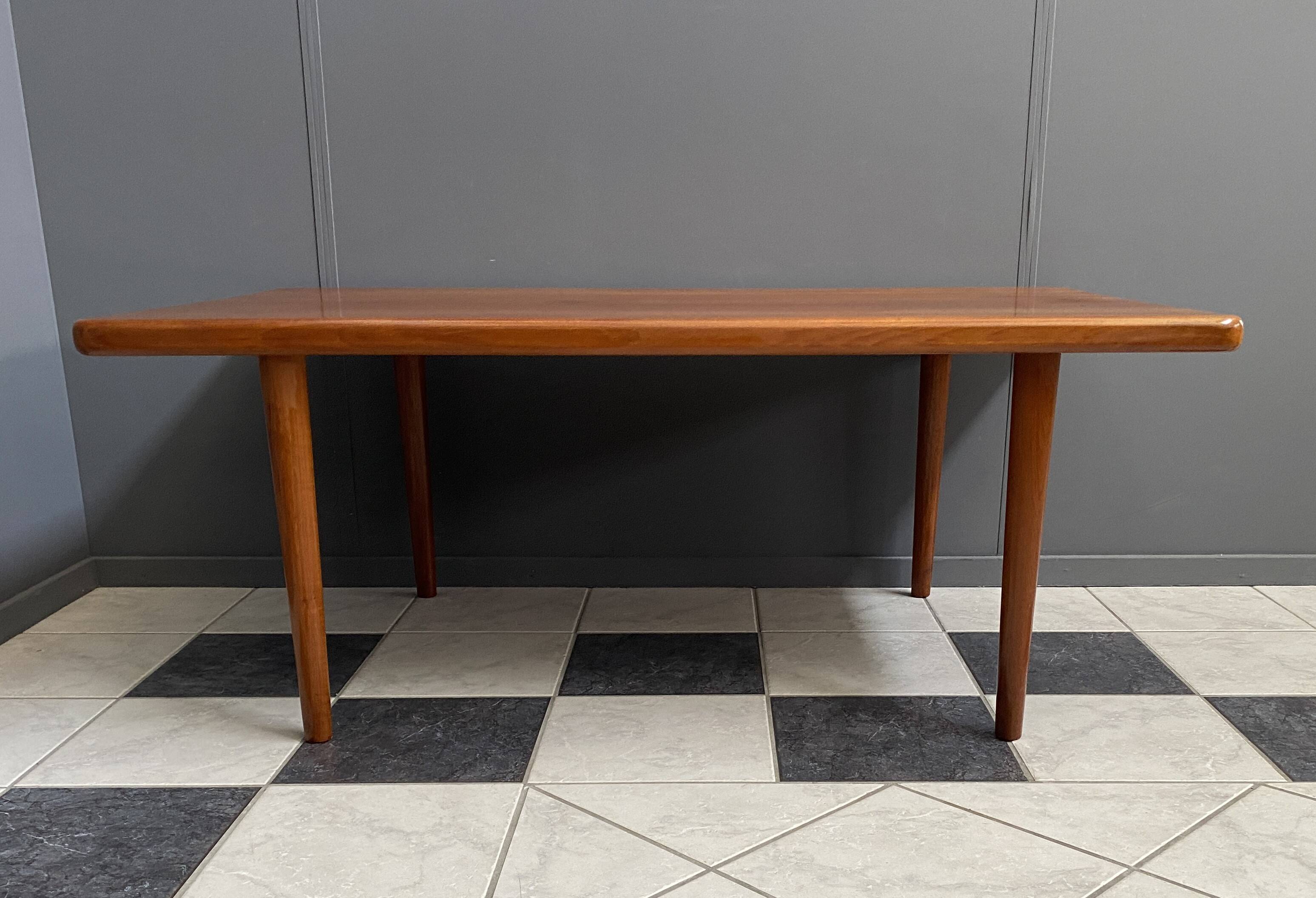 Teak rectangular coffee table by Glostrup Denmark