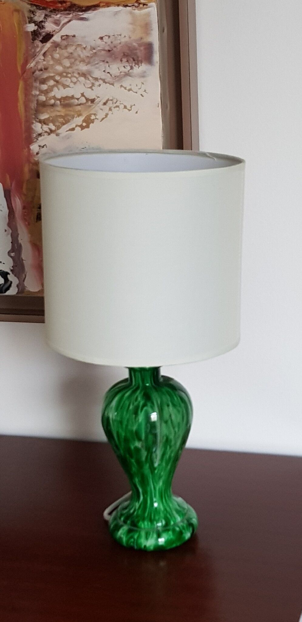 Lamp in blown glass