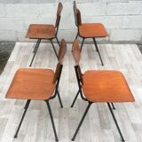Set of 4 vintage chairs and design Eromes