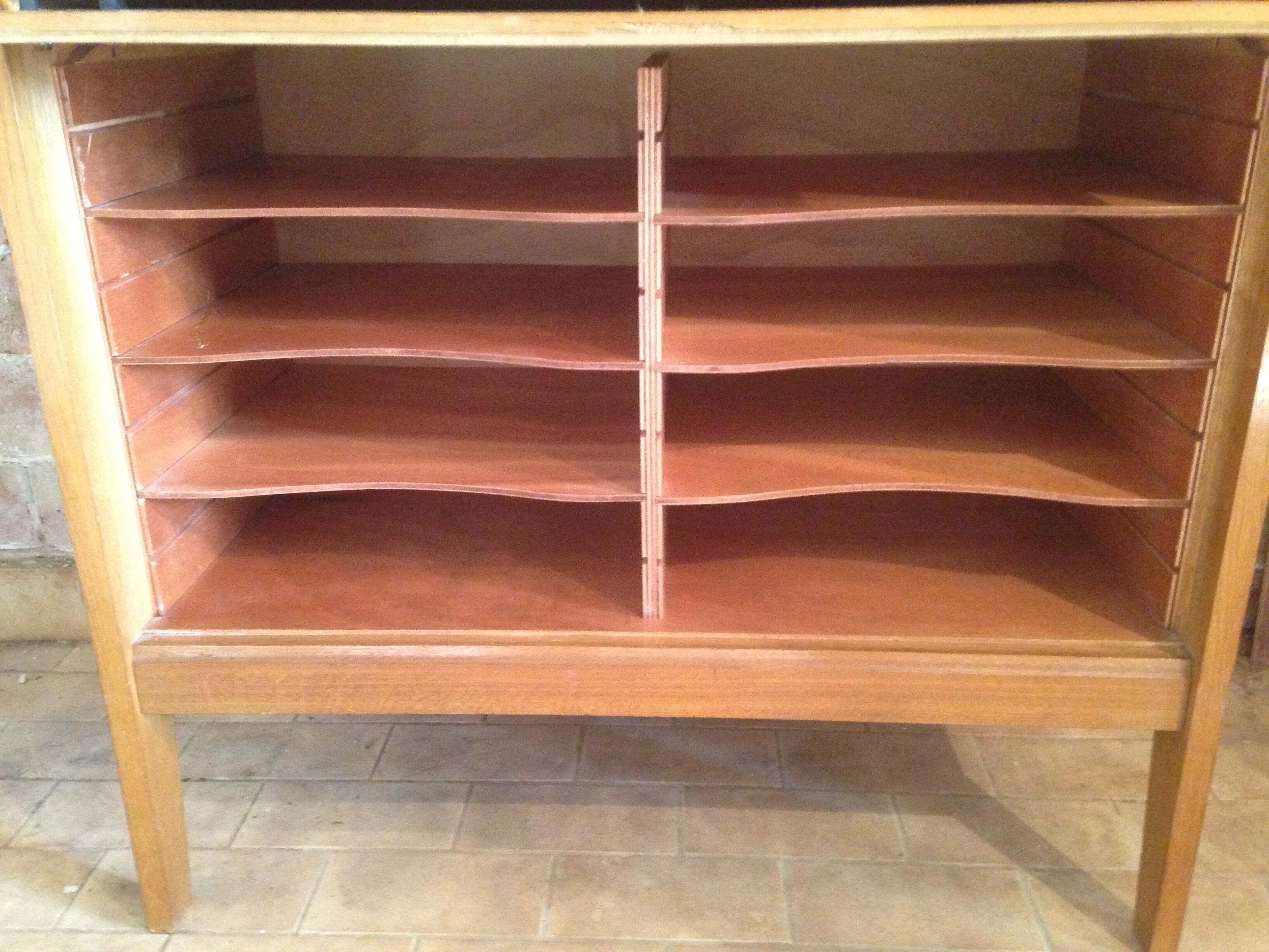 Furniture storage year 50 wood and skai has 16 compartments