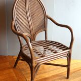 Pair of armchairs attributed to Vivai del Sud, Italy 70s/80s