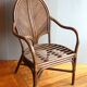 Pair of armchairs attributed to Vivai del Sud, Italy 70s/80s