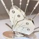 Vintage Silver-Plated Butterfly Knife Holder Set of Six Decorative Butter Knives