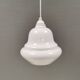 Small hanging lamp in opal glass, Danish and from the 1980s.