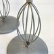Geometric METAL CANDLE HOLDERS Patinated Gray