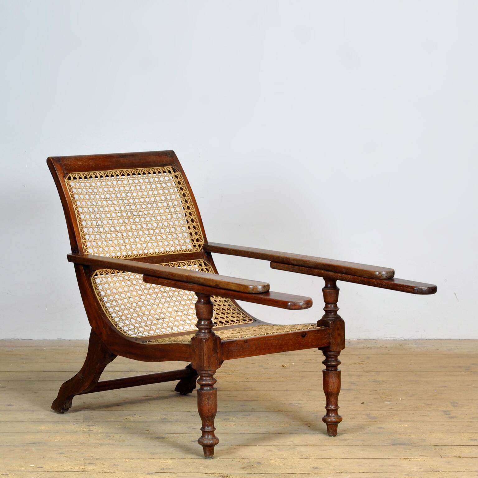 Chaise de plantation indonésienne coloniale hollandaise, vers 1920
