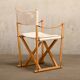 Mogens Koch MK16 Folding Chair in Beech Wood and Canvas for Rud Rasmussen, DK